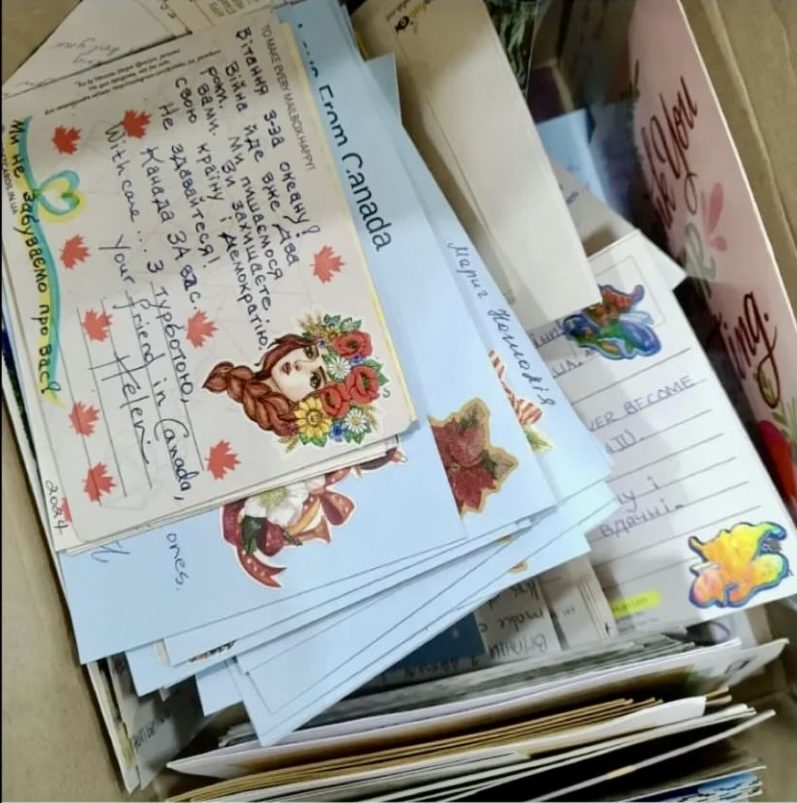 Postcard love arrives at the front