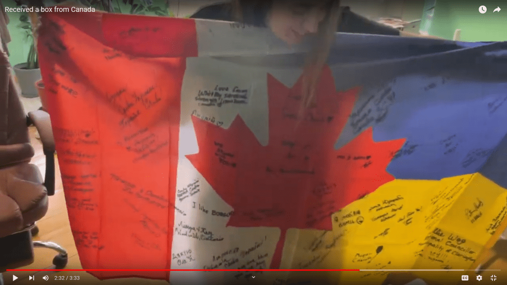 Box of stuff arrives in&nbsp;Ukraine