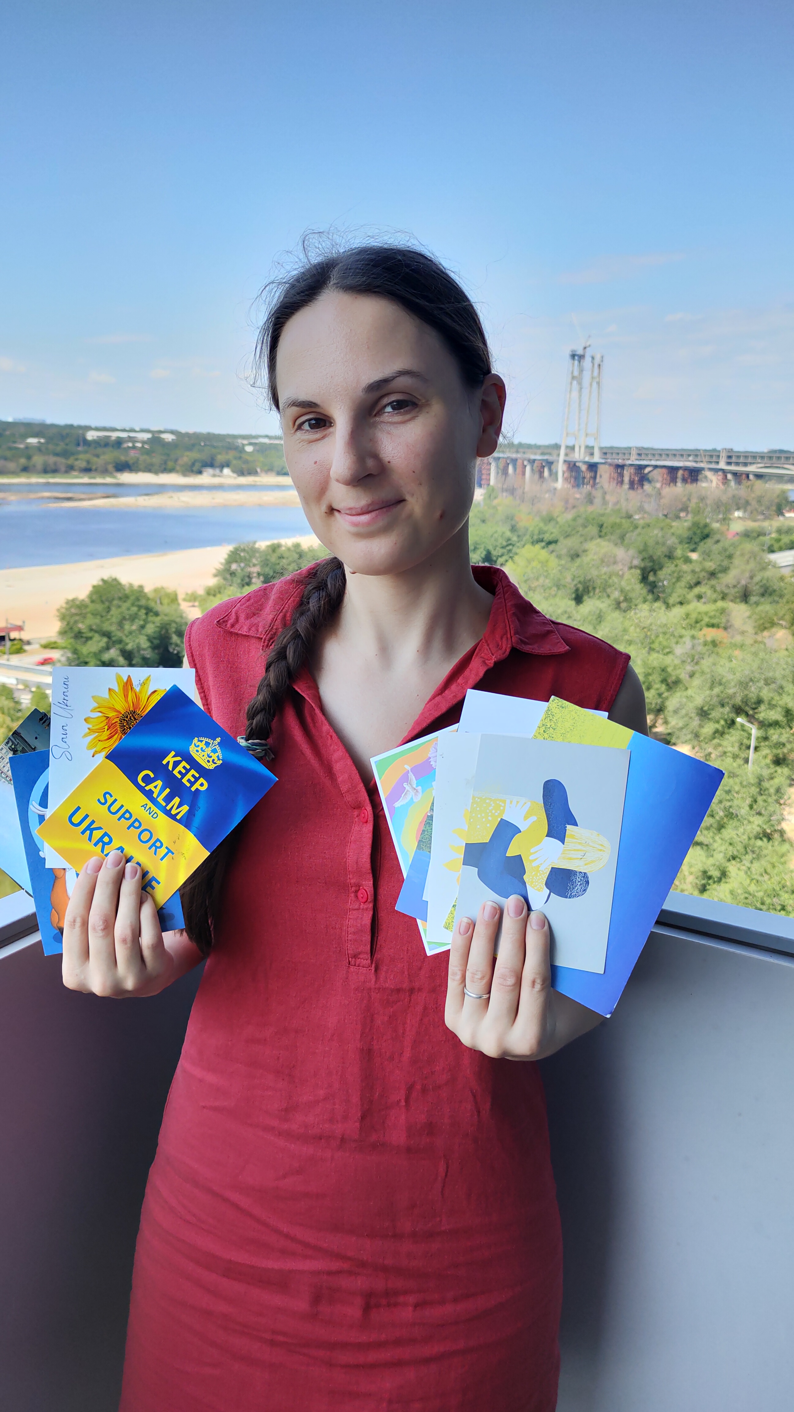 Postcard support gives strength and courage